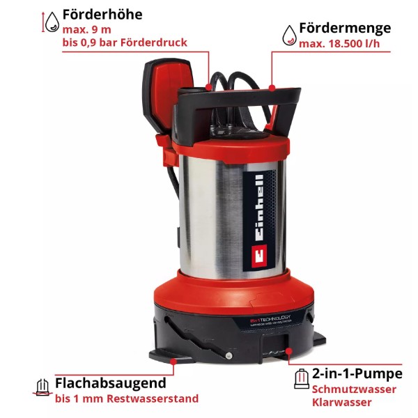 Фото - Погружной насос Einhell Flutset GE-DP 7535 N LL ECO (4181515)